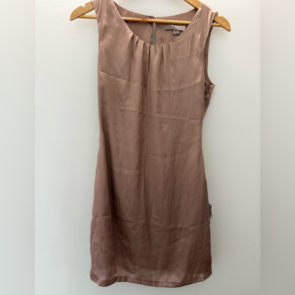 Forever 21 Taupe Satin Slip Dress